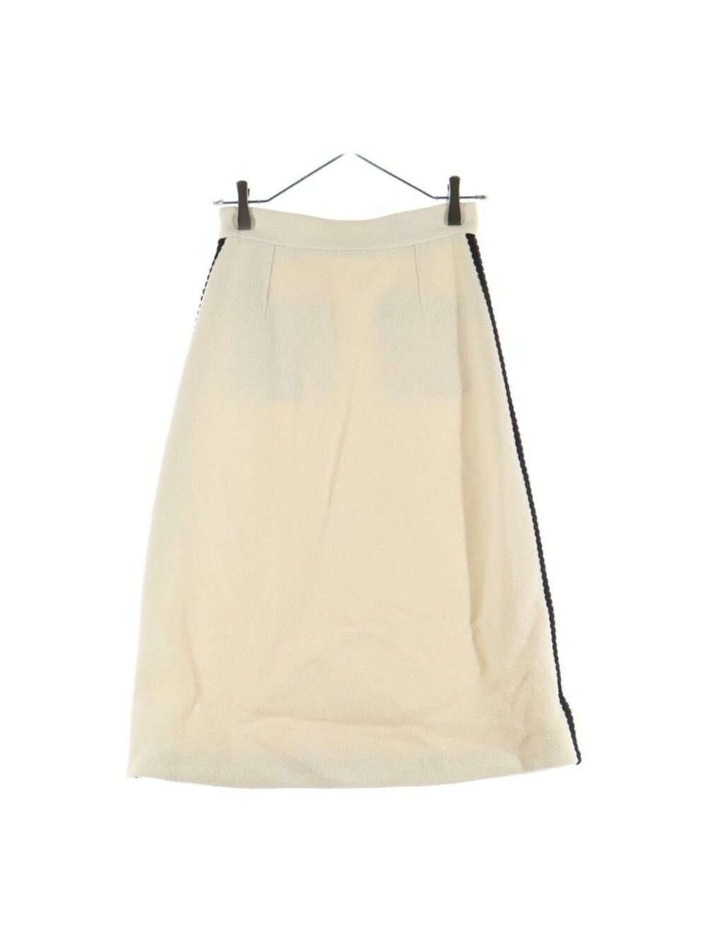 Gucci GG Skirt Ivory Black Wool